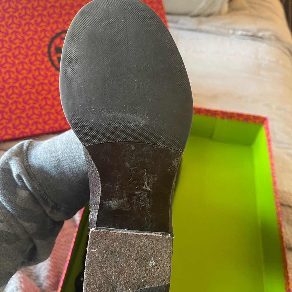 Tory Burch Elina 30mm Riding Boot- Size 6- Color: Coconut - Picture 5 of 5